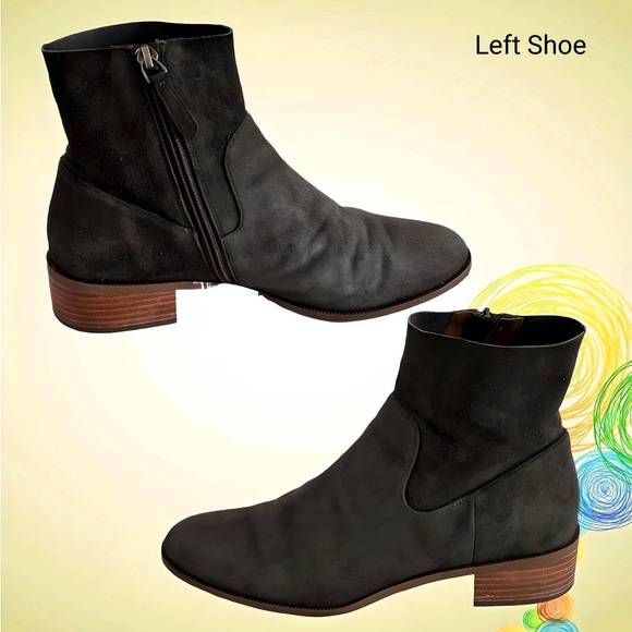 CASLON Susana Charcoal Gray Suede Bootie - Picture 5 of 7